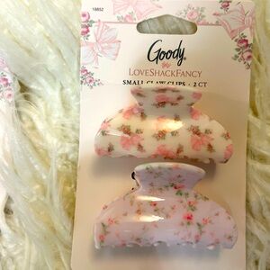 love shack fancy x goody / wet pink clips